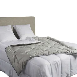 Édredon gonflant bicolore blanc-gris Terre de Nuit