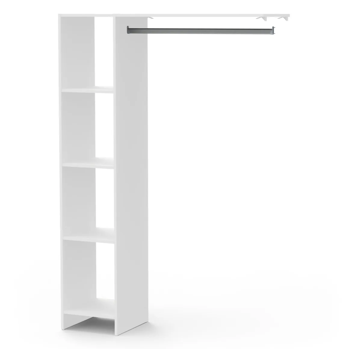 Dressing modulable avec étagères blanc - DR117