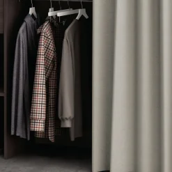 Dressing ouvert avec rideau, extensible