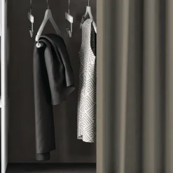 Dressing ouvert avec rideau, extensible