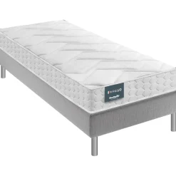 Ensemble Dunlopillo Aérial® 20 cm JONQUILLE, matelas, sommier, pieds