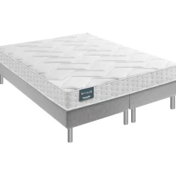 Ensemble Dunlopillo Aérial® 20 cm JONQUILLE, matelas, sommier, pieds