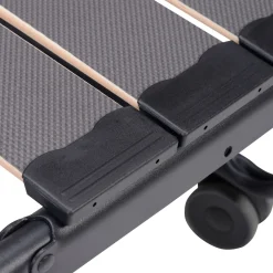 Ensemble lit d’appoint pliant sur roulettes avec matelas mousse 90x190 cm- Terre de Nuit