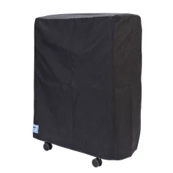 Ensemble lit d’appoint pliant sur roulettes avec matelas mousse 90x190 cm- Terre de Nuit