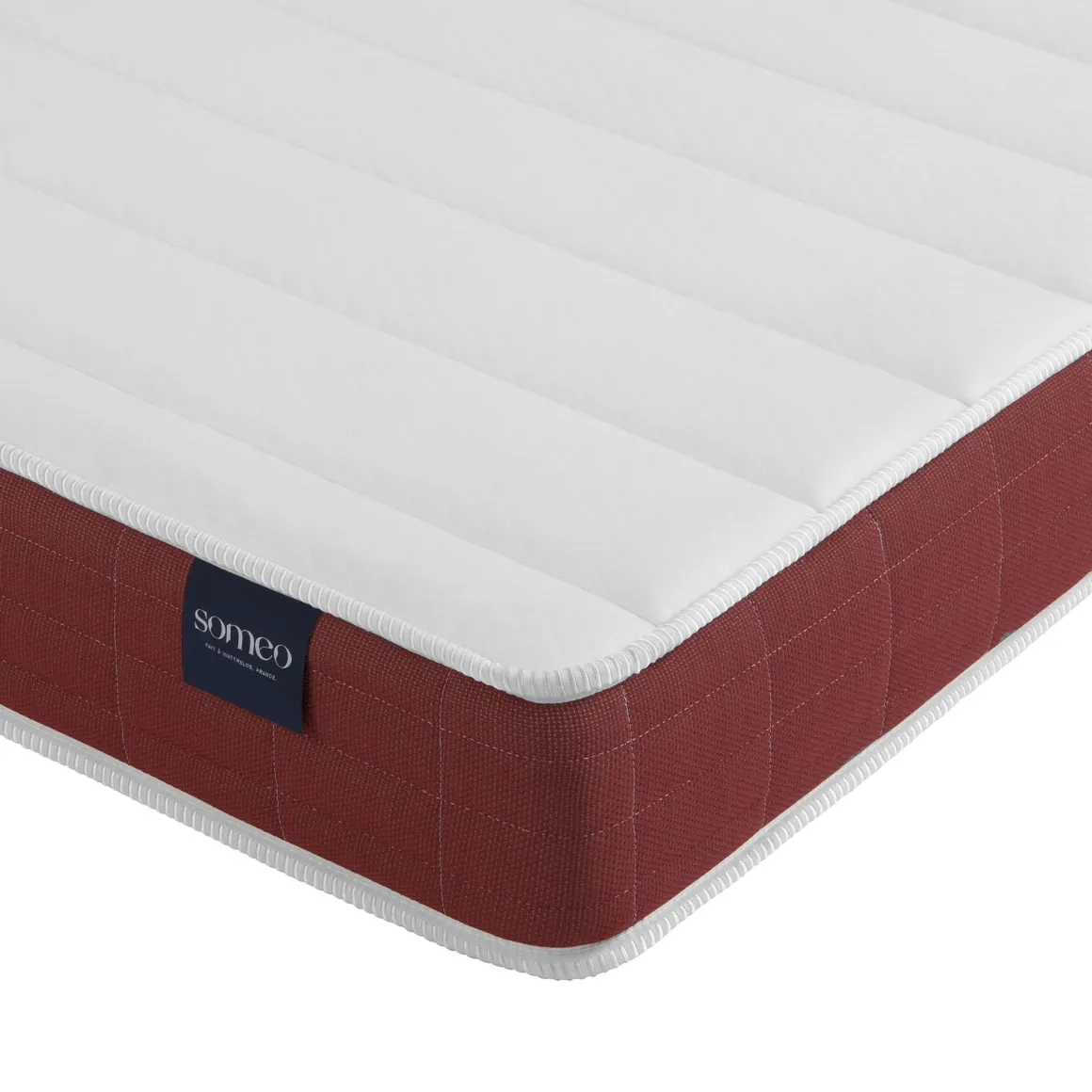 Ensemble matelas couchage latex, sommier et pieds Crépuscule 400 - SOMEO