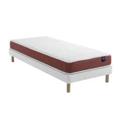Ensemble matelas couchage latex, sommier Lune et pieds Crépuscule 400 - SOMEO