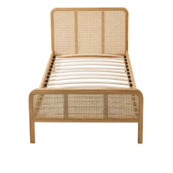 Ensemble matelas ferme mousse Tranquillité 2.0 + Lit enfant cannage bois naturel - LT17018