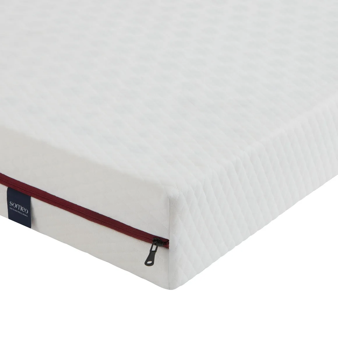 Ensemble matelas junior 100% latex, sommier, pieds, couette et oreiller Crépuscule 200 - SOMEO