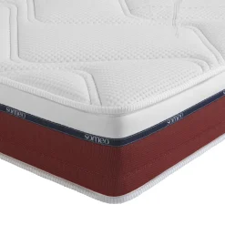 Ensemble matelas 100% latex, sommier, pieds et tête de lit Crépuscule 600 - SOMEO