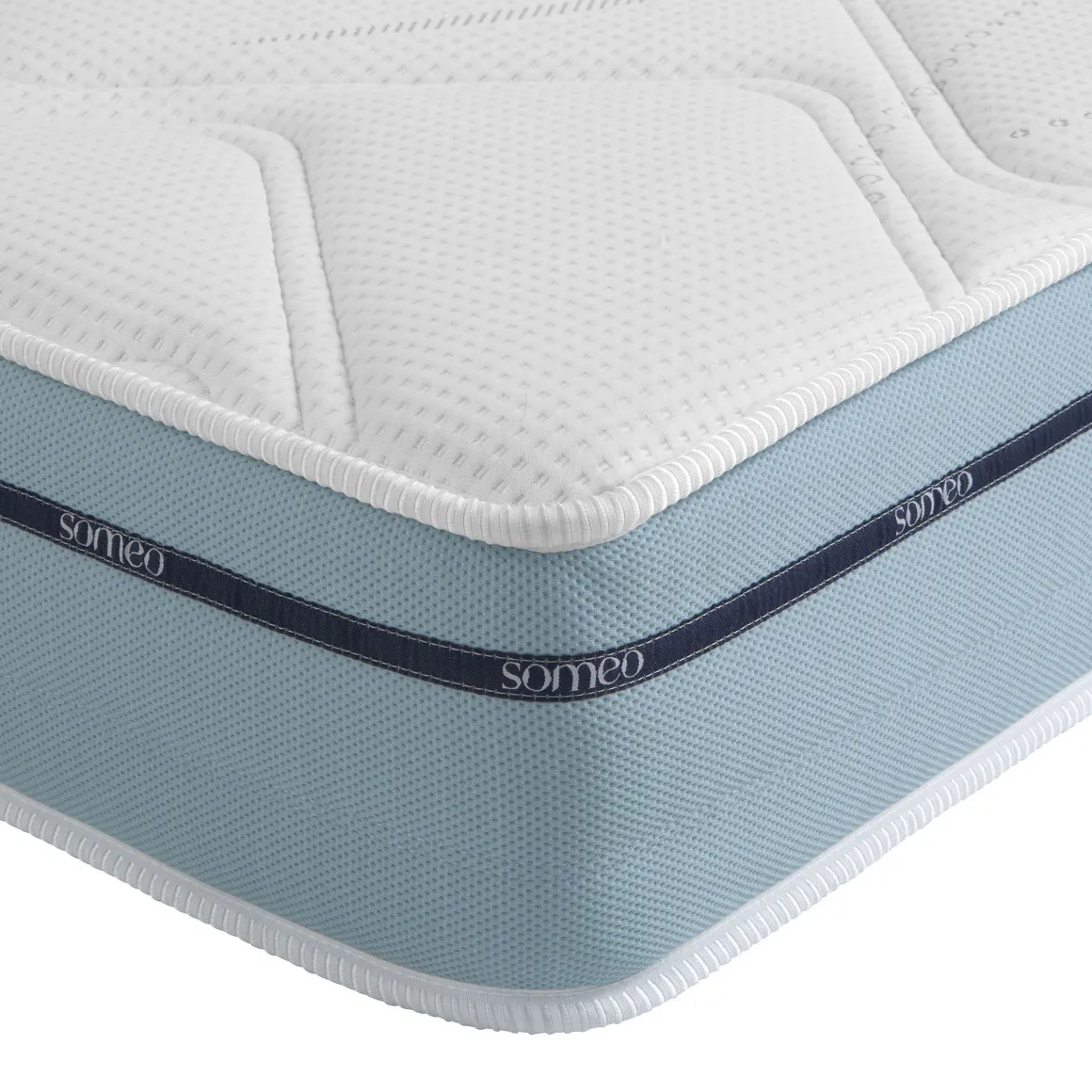 Ensemble matelas mémoire de forme, sommier, pieds et tête de lit Songe 500 - SOMEO