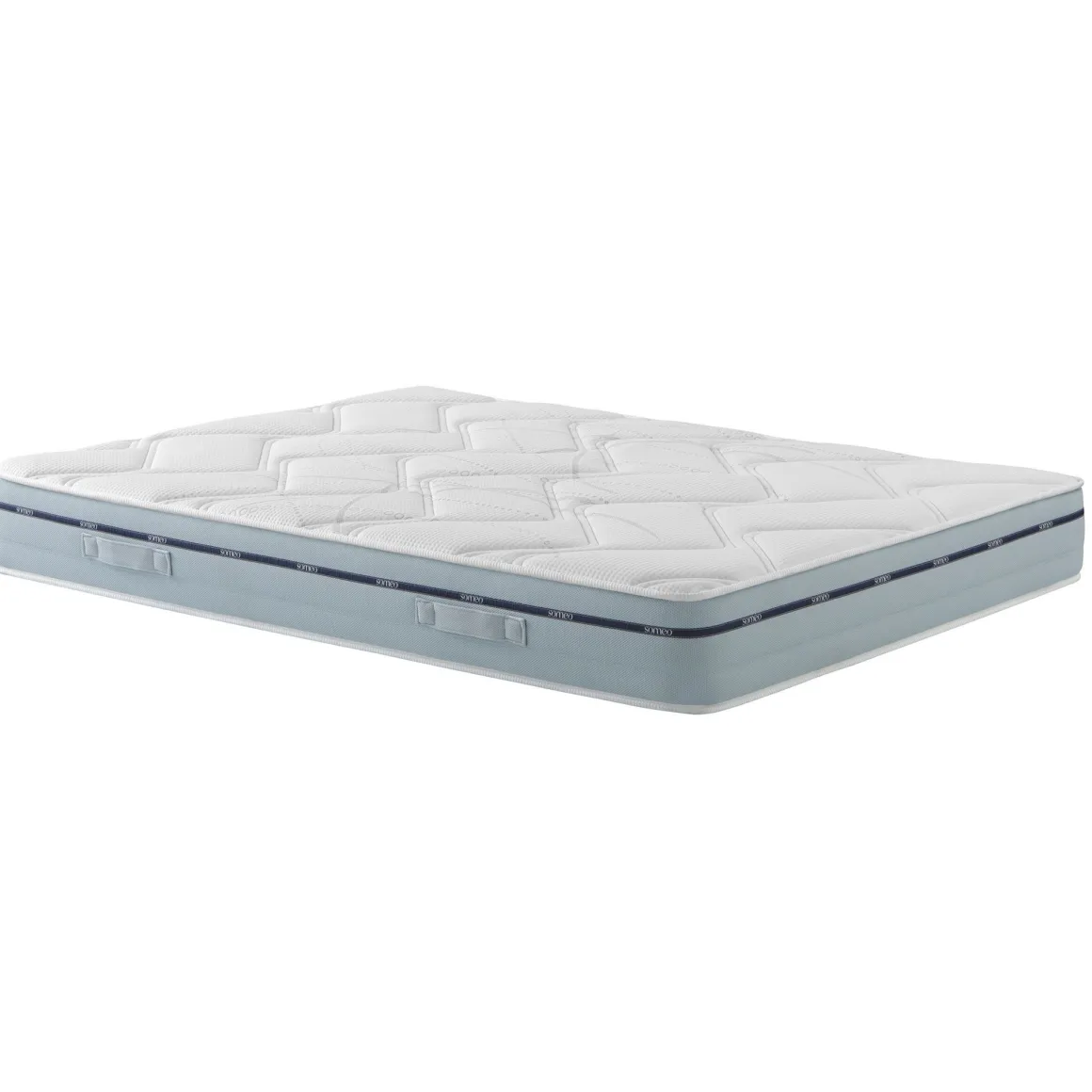 Ensemble matelas mémoire de forme, sommier, pieds et tête de lit Songe 500 - SOMEO