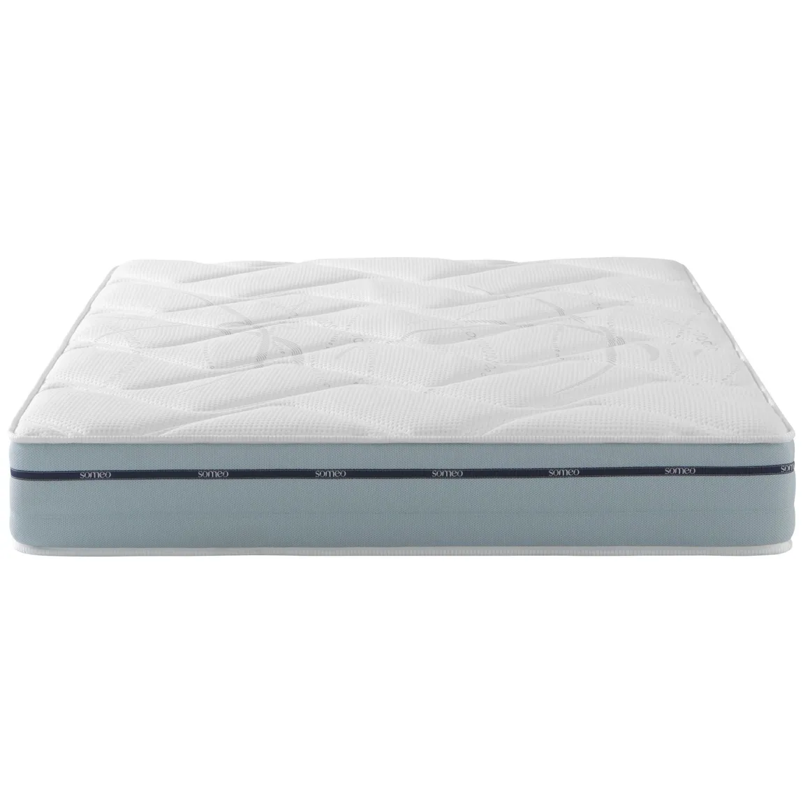 Ensemble matelas mémoire de forme, sommier, pieds et tête de lit Songe 500 - SOMEO