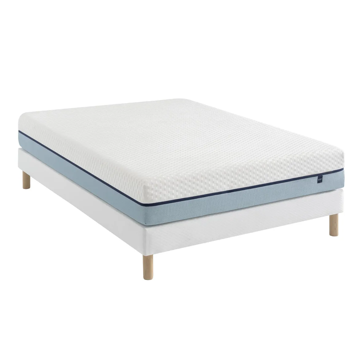 Ensemble matelas mémoire de forme, sommier Constellation et pieds Songe 600 - SOMEO
