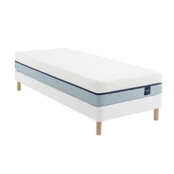 Ensemble matelas mémoire de forme, sommier Constellation et pieds Songe 600 - SOMEO