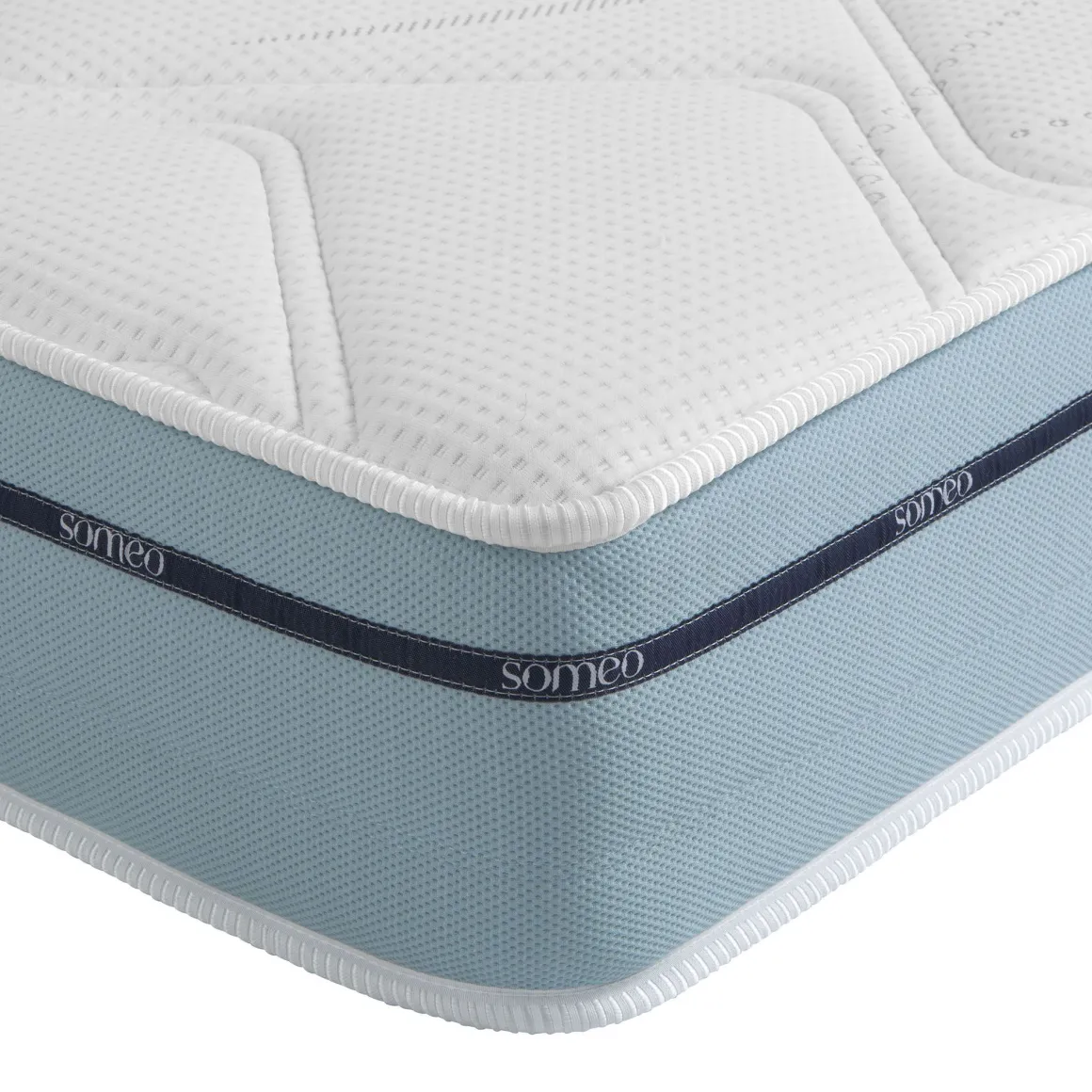 Ensemble matelas mémoire de forme, sommier Lune et pieds Songe 500 - SOMEO