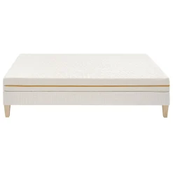 Ensemble matelas mousse recyclée, sommier et pieds Aube 400 - SOMEO