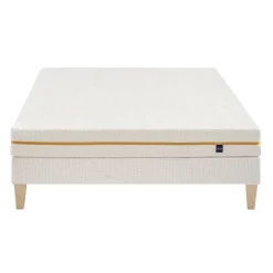 Ensemble matelas mousse recyclée, sommier et pieds Aube 400 - SOMEO