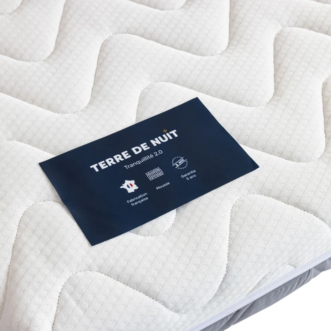 Ensemble matelas mousse + sommier bois massif