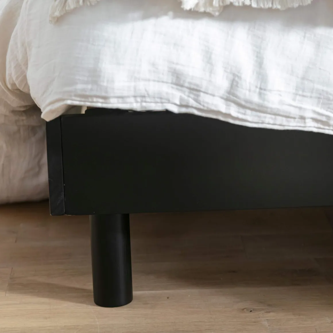 Ensemble matelas mousse + sommier bois massif