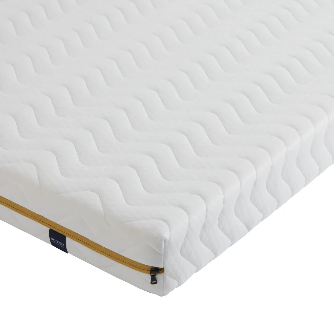 Ensemble matelas mousse, sommier, pieds, couette et oreiller Aurore 200 - SOMEO