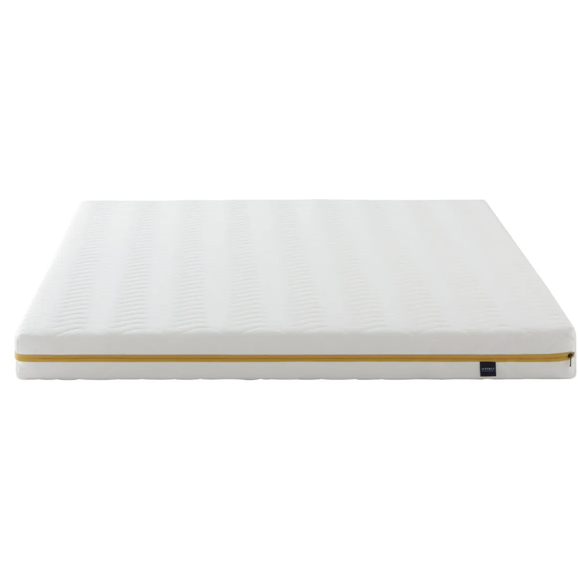 Ensemble matelas mousse, sommier, pieds, couette et oreiller Aurore 200 - SOMEO