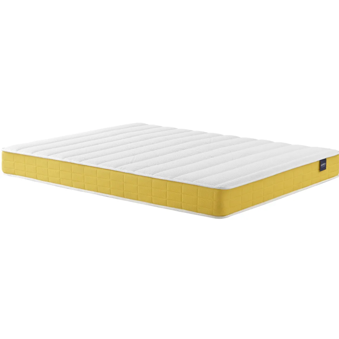 Ensemble matelas mousse, sommier, pieds, couette et oreiller Aurore 400 - SOMEO