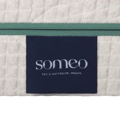 Ensemble matelas naturel latex naturel, sommier, pieds, couette et oreiller Aube 700 - SOMEO