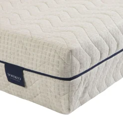 Ensemble matelas naturel ressorts et latex naturel, sommier, pieds, couette et oreiller Aube 600 - SOMEO