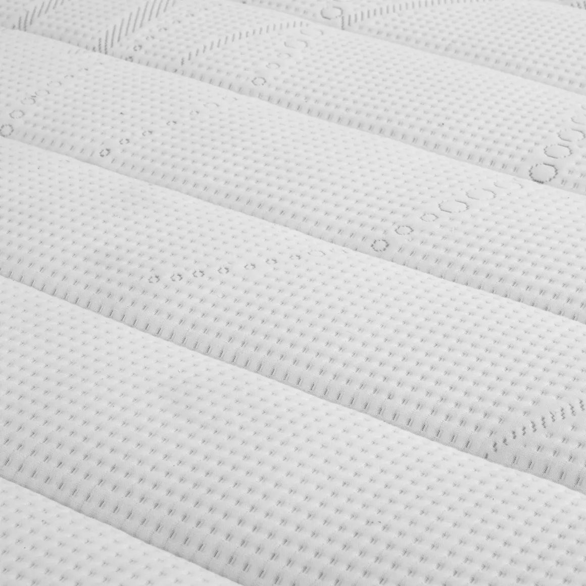 Ensemble matelas relaxation 100% latex, sommier TPR, pieds Crépuscule 500 - SOMEO