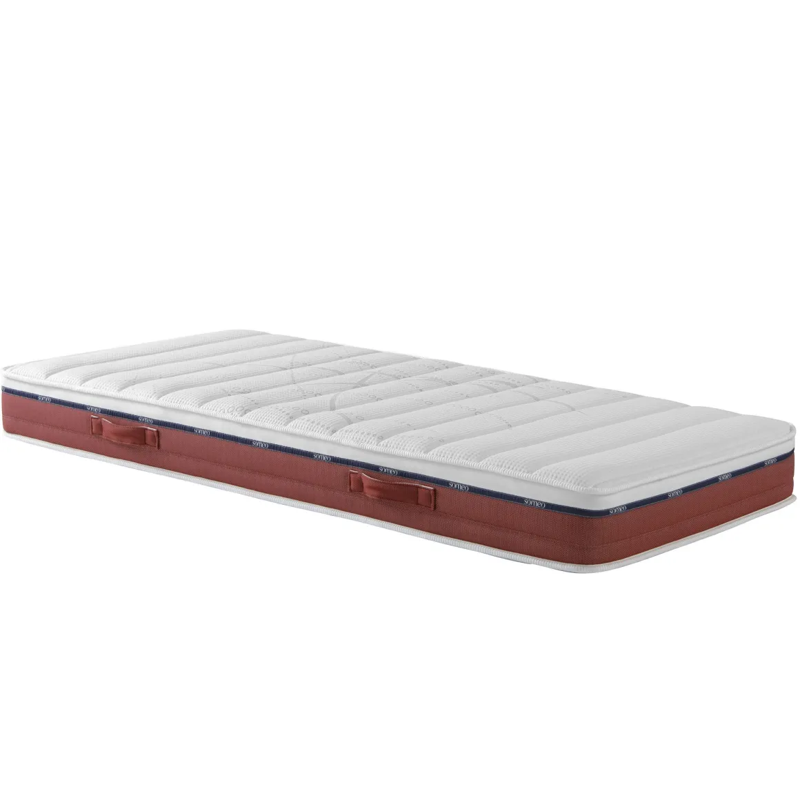 Ensemble matelas relaxation 100% latex, sommier TPR, pieds Crépuscule 600 - SOMEO