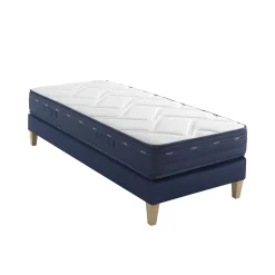 Ensemble matelas ressorts et mémoire de forme, sommier et pieds Rêve 500 - SOMEO