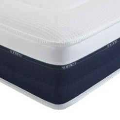 Ensemble matelas ressorts et mémoire de forme, sommier Constellation et pieds Rêve 600 - SOMEO