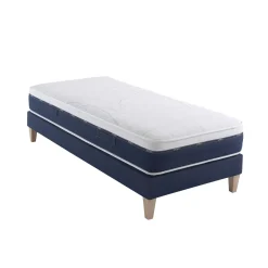 Ensemble matelas ressorts et mémoire de forme, sommier et pieds Rêve 600 - SOMEO