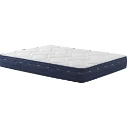 Ensemble matelas ressorts et mémoire de forme, sommier, pieds, tête de lit, couette et oreiller Rêve 500 - SOMEO