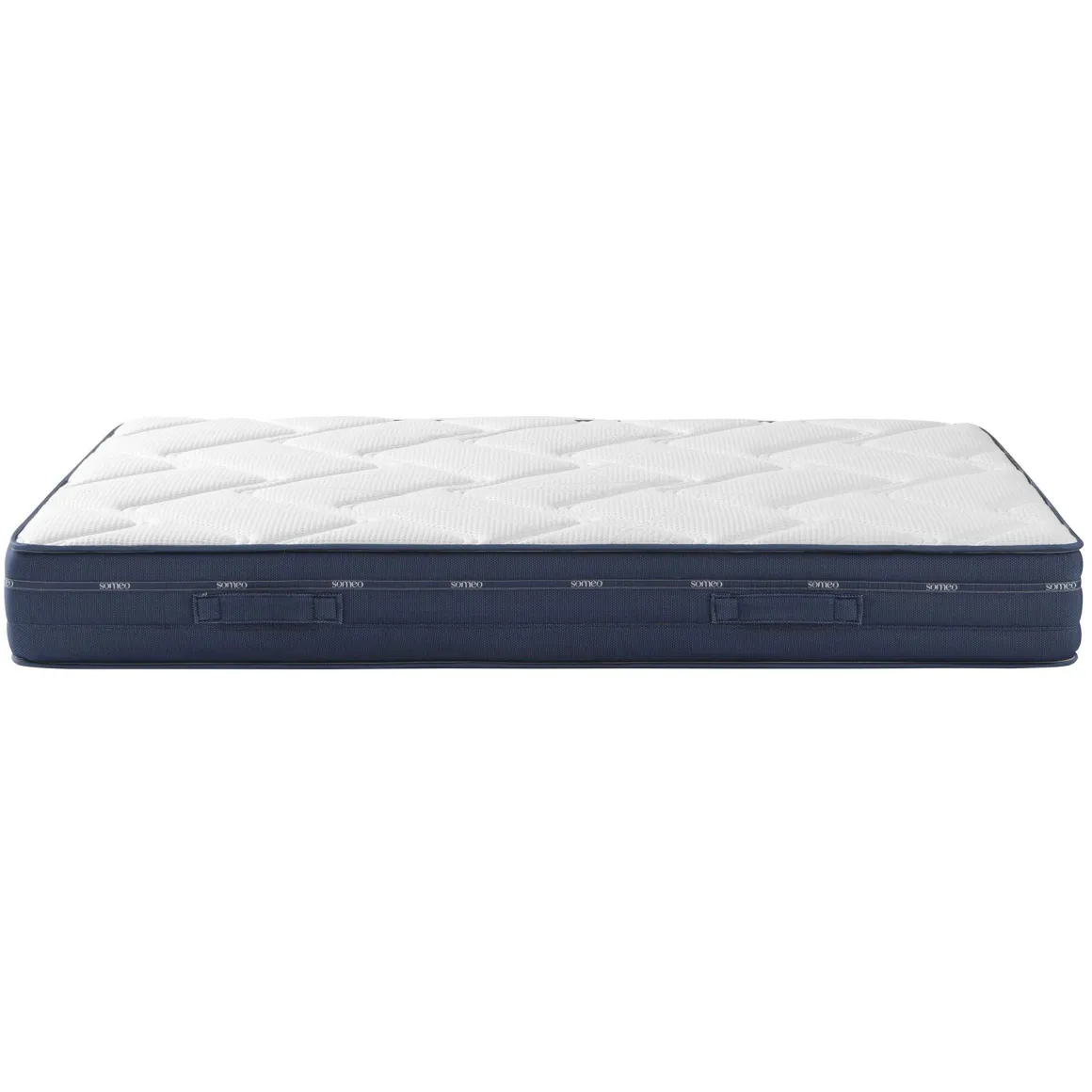 Ensemble matelas ressorts et mémoire de forme, sommier, pieds et tête de lit Rêve 500 - SOMEO