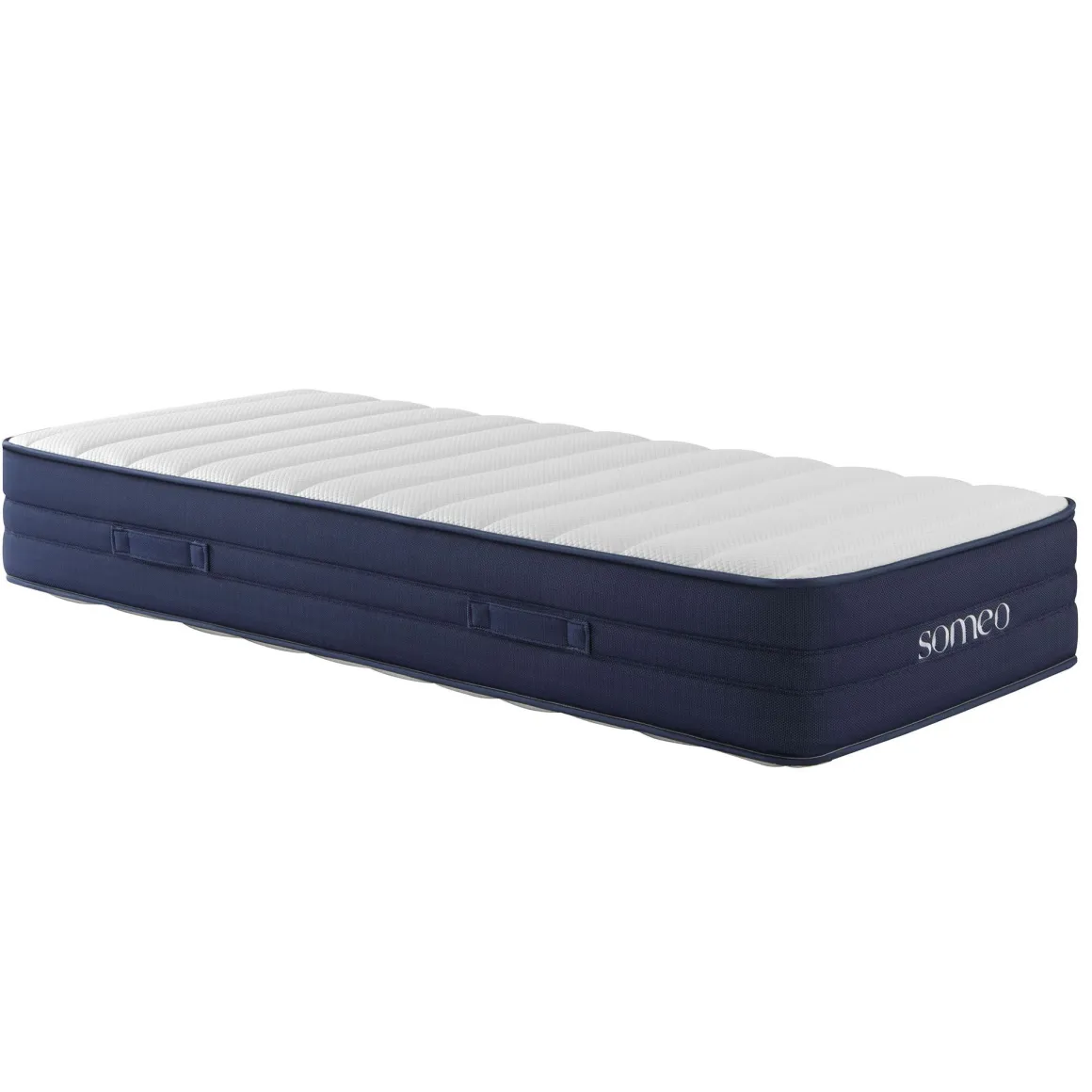 Ensemble matelas ressorts, latex et mémoire de forme, sommier Constellation et pieds Rêve 700 - SOMEO