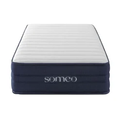 Ensemble matelas ressorts, latex et mémoire de forme, sommier Constellation et pieds Rêve 700 - SOMEO
