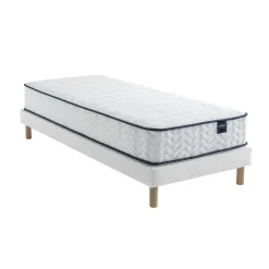 Ensemble matelas ressorts, sommier Lune et pieds Rêve 300 - SOMEO