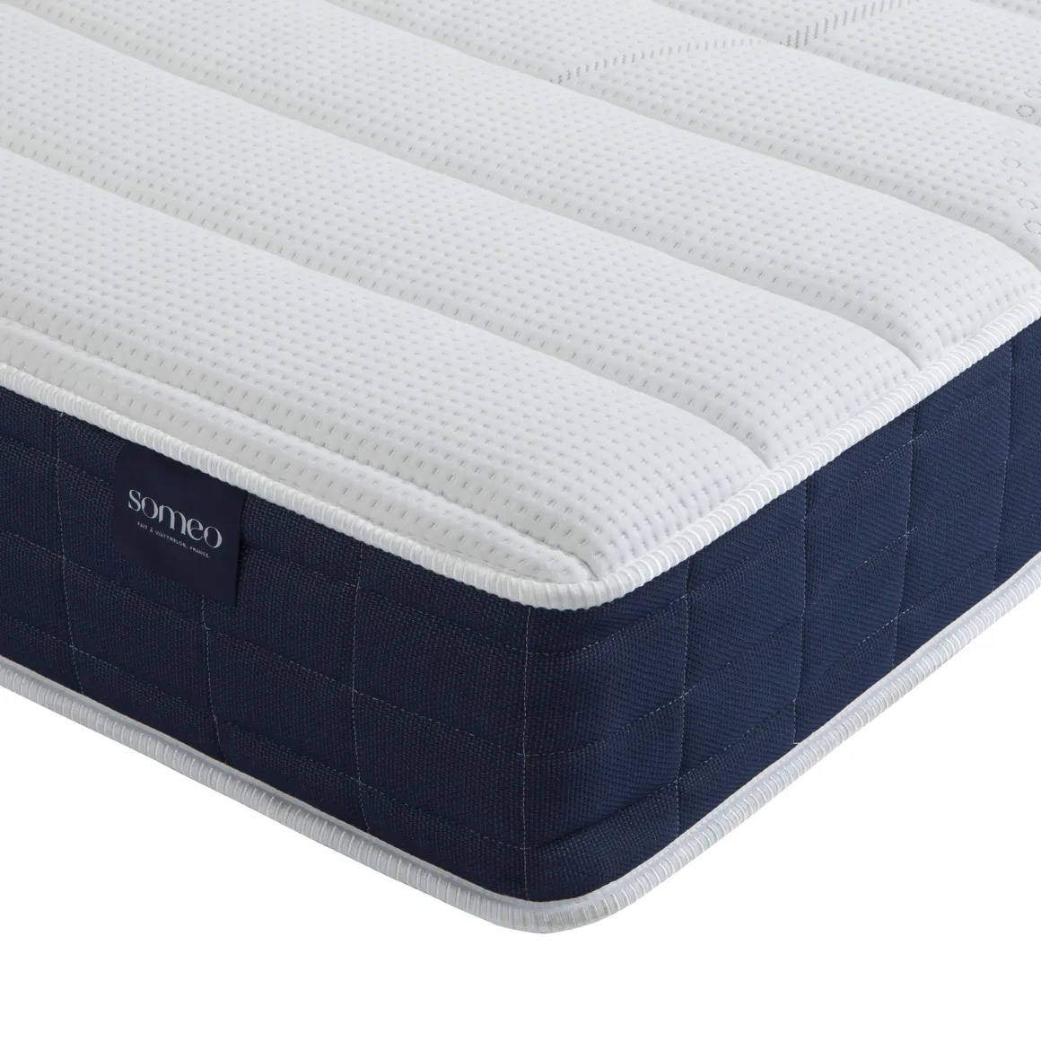 Ensemble matelas ressorts, sommier et pieds Rêve 400 - SOMEO