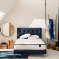 Ensemble matelas ressorts, sommier et pieds Rêve 300 - SOMEO
