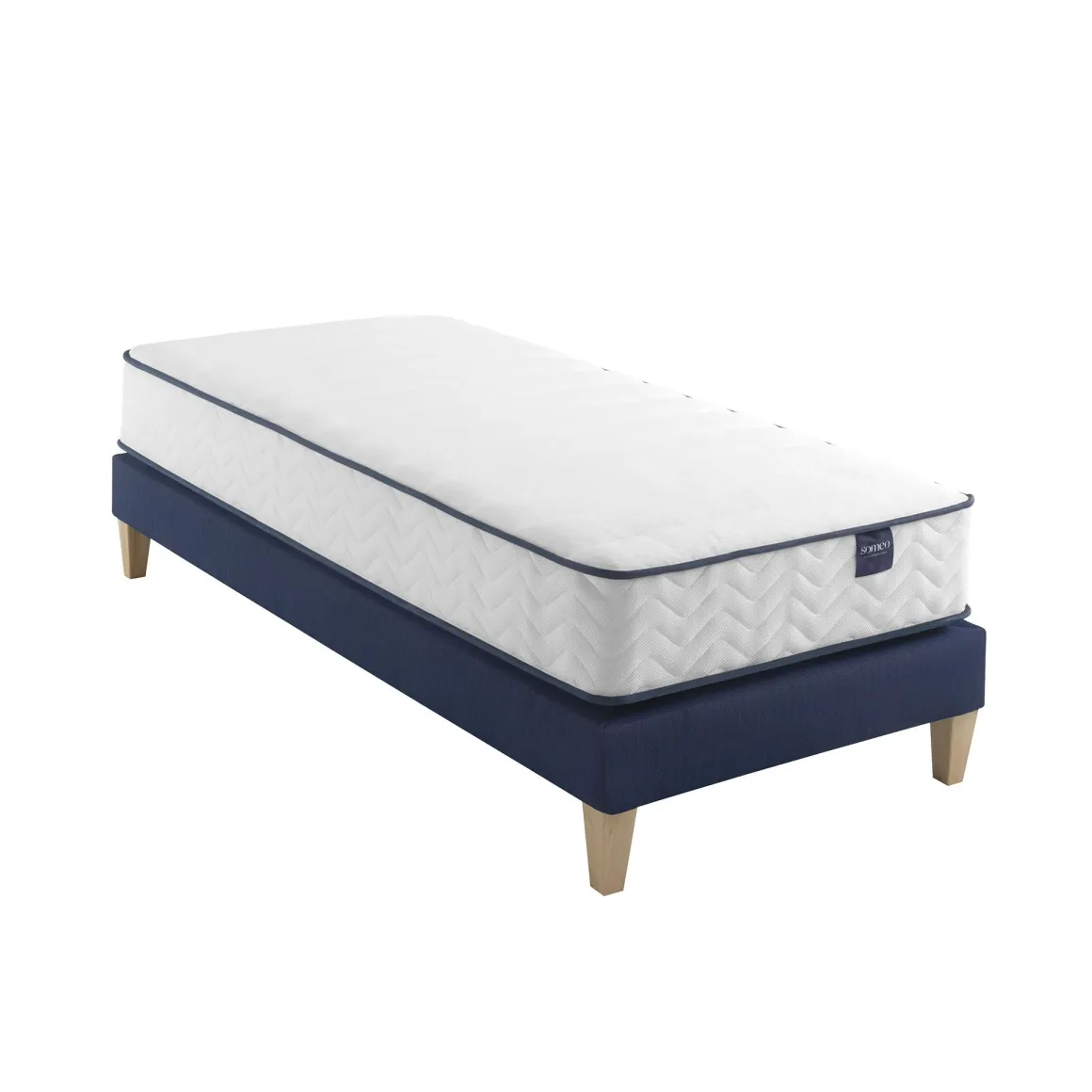 Ensemble matelas ressorts, sommier et pieds Rêve 300 - SOMEO