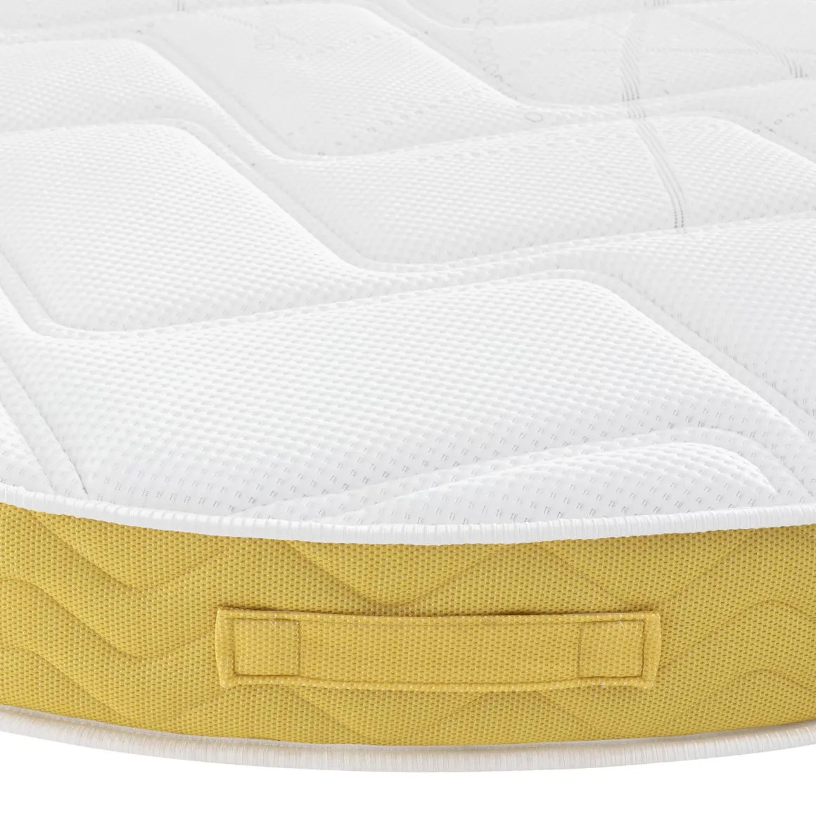 Ensemble matelas rond mousse, sommier et pieds Aurore 400 - SOMEO diamètre 215