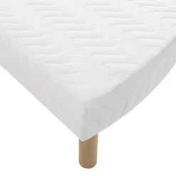 Ensemble matelas rond mousse, sommier et pieds Aurore 400 - SOMEO diamètre 215