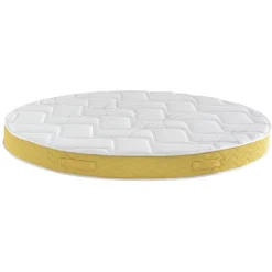 Ensemble matelas rond mousse, sommier et pieds Aurore 400 - SOMEO diamètre 215