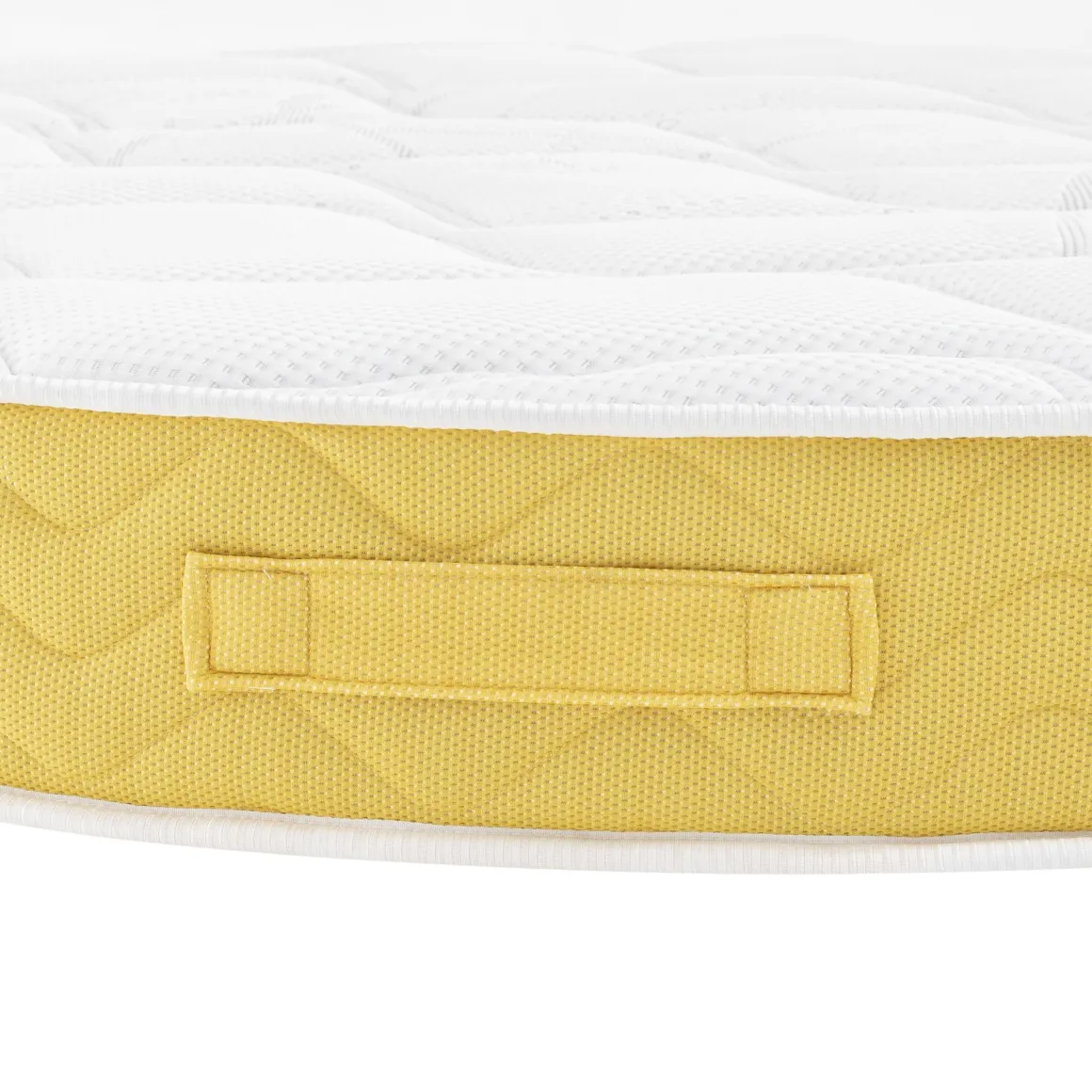 Ensemble matelas rond mousse, sommier et pieds Aurore 400 - SOMEO diamètre 215
