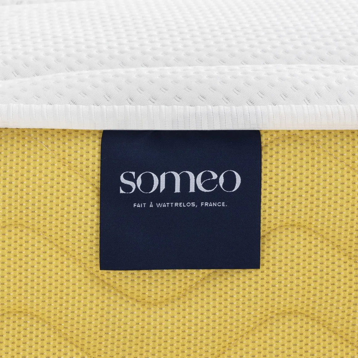 Ensemble matelas rond mousse, sommier et pieds Aurore 400 - SOMEO diamètre 215