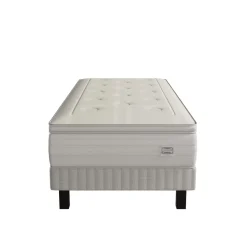 Ensemble matelas sommier pieds Simmons 651 ressorts ensachés + mousse mémoire de forme SW6