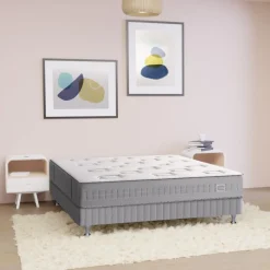 Ensemble matelas sommier pieds Simmons 532 ressorts ensachés SW2