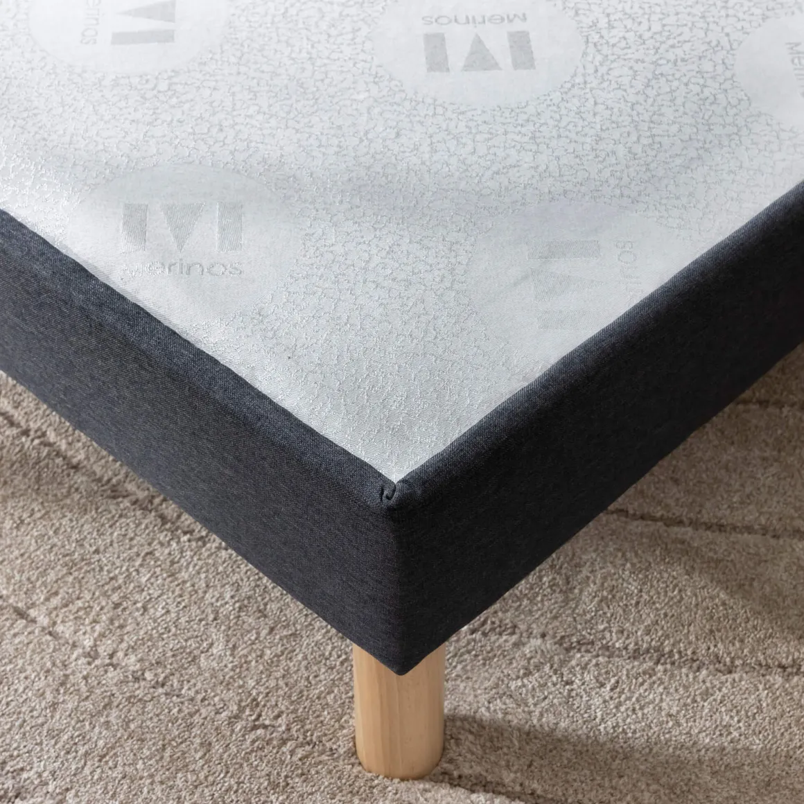 Ensemble sommier et matelas enfant mousse ferme Merinos Sun