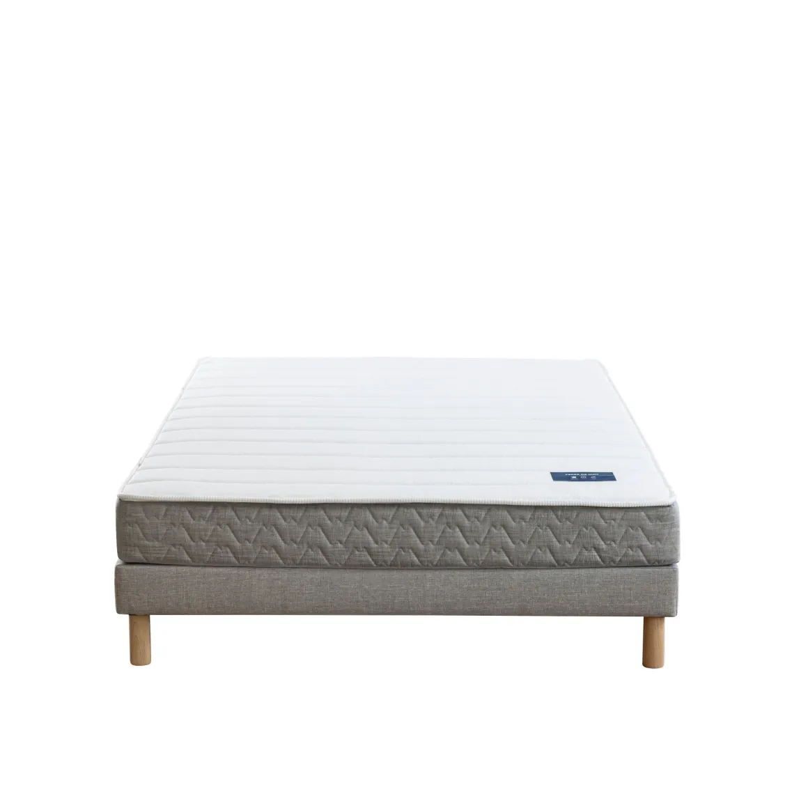 Ensemble sommier et matelas latex & mousse ferme Terre de Nuit Aisance 2.0